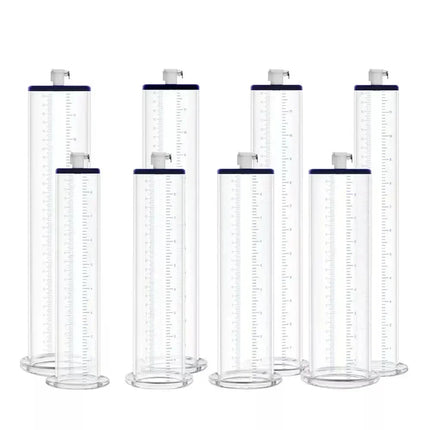 Acrylic Vacuum Cylinder Replacement Set for Men, Clear Manual Pump Tubes Extender Trainer Adult Accessories
