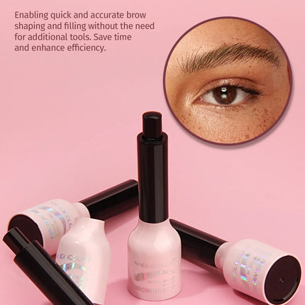 Wild Eyebrow Pencil Square Angled Brush Velvet 3D Brow Dye Cream Hairline Anti-smudge Waterproof Multifunction Eyebrow Tint Pen