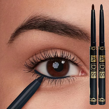 3Pcs Waterproof & Sweat-Proof Black Eyeliner Pencil - Long-LastingSmudge-Proof for Bold Eye Makeup, Easy Glide Formula for Perfe