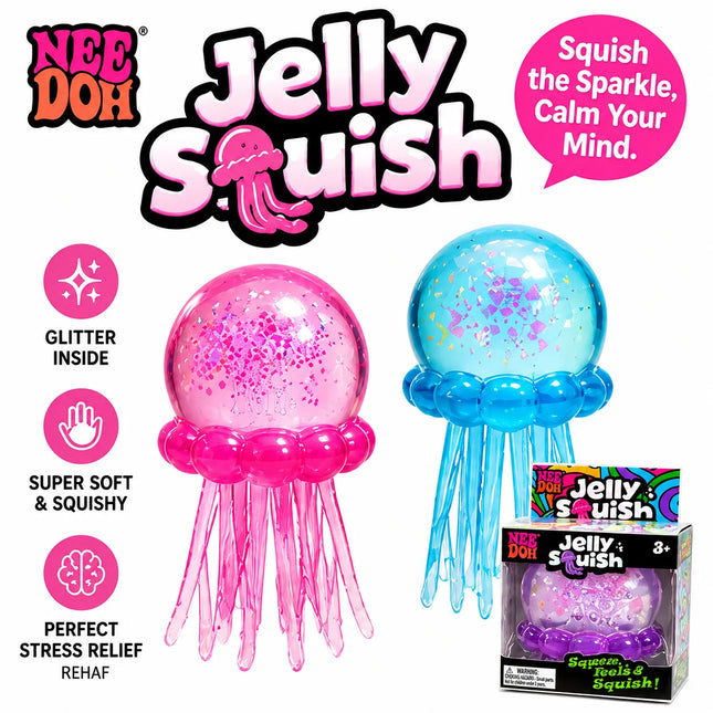 Schylling Needoh pizza Sensory Fidget Cube Stress Relief Squishy Cube Anti-Anxiety Squeeze Toy For Focus ADHD Population