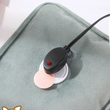 Home Heater Electric Hot Water Bag Soft Winter Hand Warmer Reusable Bottle EU Plug Rechargeable Pocket
