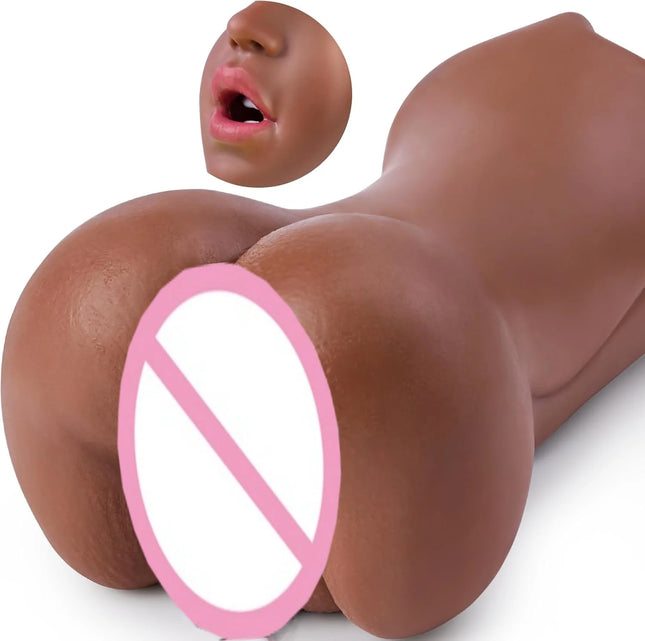 3 IN 1 Artificial Real Pussy Oral Anal Vagin Male Masturbator Deep Throat Blowjob Massager Masturbator Adult Sex Toys for Men