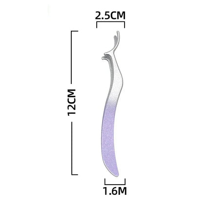 1/4 Gradient Eyelash Comb Tweezers Stainless Steel Anti-Static Non-Magnetic Professional Lashes Extension Tweezers Makeup Tools