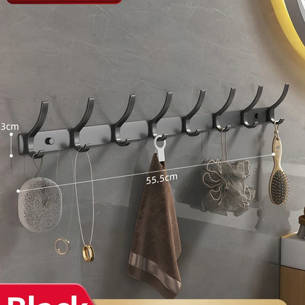 no drill Door Behind Hook Storage Wall Hanging Clothes Hanger Coat Hook Punch-free Hanger Bedroom Organizer Storage Kitchen Acce