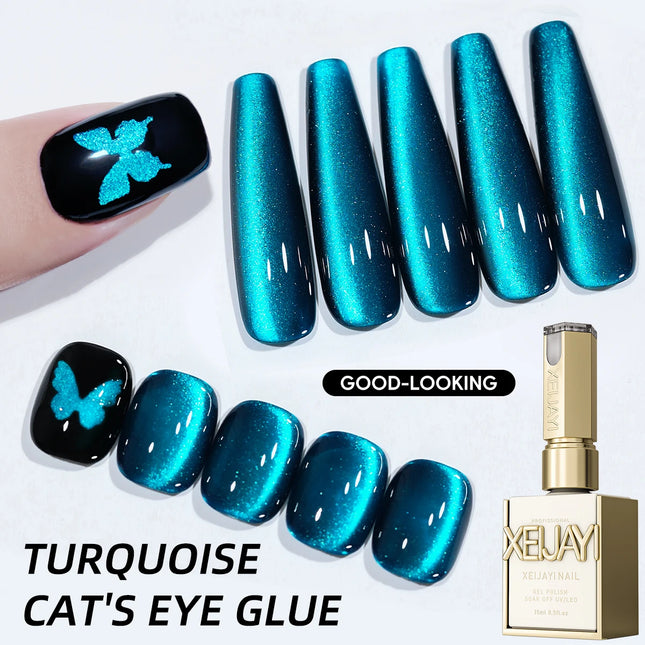 15ML Rainbow Cat Eye Nail Polish Gel Phototherapeutic Gel Soak Off Nail Magnetic Gel Polish Nail Art DlY For Salon At Home