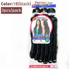 1B(black) / 22inches / 3Pcs/Lot