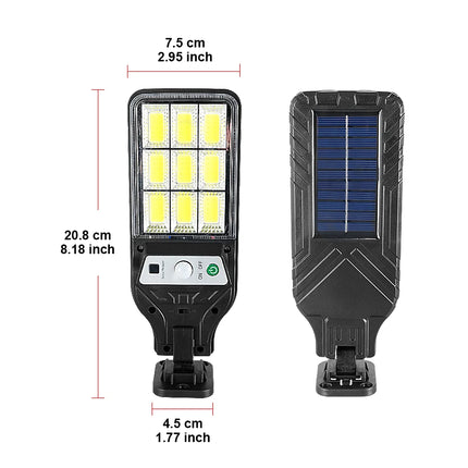 12000W Solar Lights Commercial LED Outdoor Dusk To Dawn Solar Street Lamp Waterproof Backyard Garden Security Lighting IR Sensor