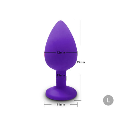 3 Sizes Anal Plug Butt Women Men Silicone Round Shaped Erotic Penetration Anal Bullet Gay anal Masturbator Sex Toy for Adults 18