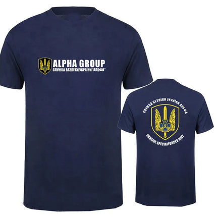 New Fashion Summer New Spetsnaz Ukraine Special Forces Alpha Group Military T-Shirt Print T Shirt Men
