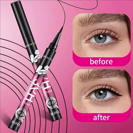 2/5/10pcs Black waterproof sweat-proof eyeliner pencil set, long-lasting and non-smudging beginners perfect gift for beginners