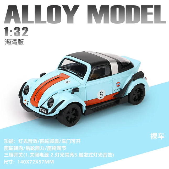 1:32 Volkswagen Beetle 1303 Cabriolet Convertible Alloy Metal Diecast Model Car Boy’s High Simulation Miniature Holiday Present