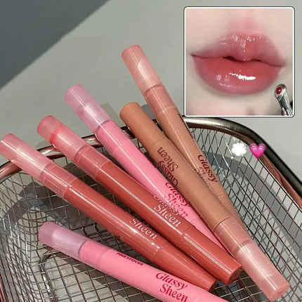 Mirror Watery Essence Lip Gloss Liquid Lipstick Jelly Lip Glaze Fading Lip Lines Water Light Jelly Makeup Moisturizing Lips Tint