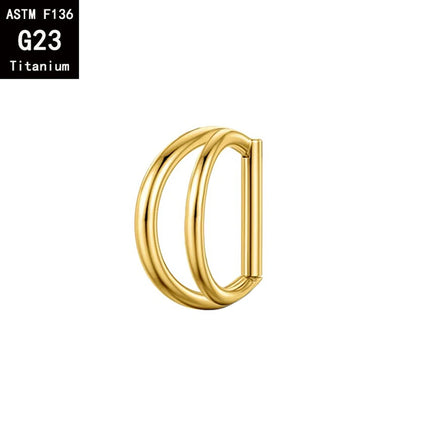 G23 Titanium ASTM F136 Nose Rings Piercing Hoop Earrings For Women Septum Nose Ring Clicker piercing Set  Body Jewelry
