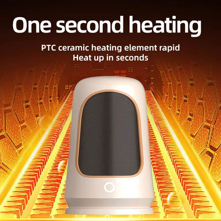1200W Portable Desktop Electric Heaters Heater for Home Foot Warmer Heater Energy Saving Bedroom Heating for Office Home