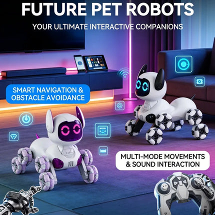 8WD RC Smart Al Robot Dog Car Toys for Kids Remote Control Stunt Drift Car Touch Sensing Music Electric Toys Gifts for Kids Boys