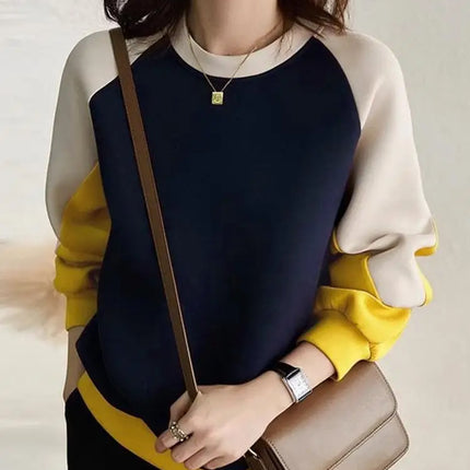 2024 ZANZEA Fashion Women Sweatshirt Autumn Patchwork Hoodies Tops Loose Pullover O Neck Long Sleeve Sweater Casual Streetwear