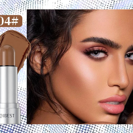 QIBEST Highlighting&Bronzer Stick Face Brightening Blusher Rouge Concealer Pen Long Lasting Highlight Contouring Blush Makeup