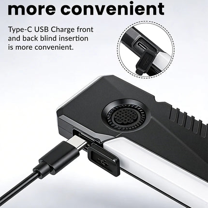 EDC Strong Light Mini Flashlight Type-C Rechargeable RGB Side Light UV Light Torch with Magnetic Pen Clip Inspection Lamp