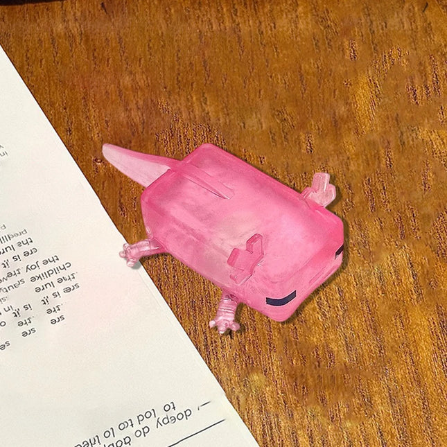 [TG] Cute Viral Axolotl Shaped Malleable Squishy Animal Toy Net Squishy Stress Relief Fidget Sensory Figures Gift Novelty Present