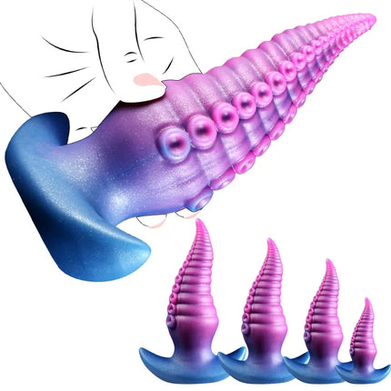Wearable Anal Plug Octopus Dildo G-Spot Stimulation Wear Butt Plug Fake Dildo Mini Buttplug Analplug For Women Men