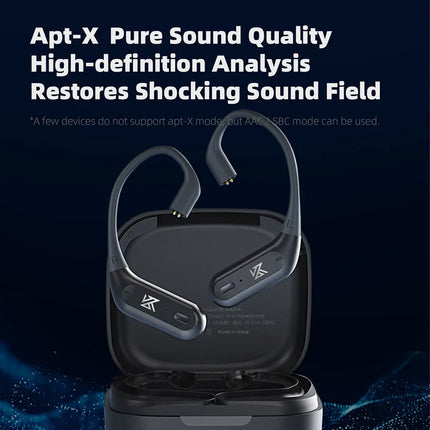 KZ AZ09 PRO Upgrade Wireless Ear Hook Earphone Cable Bluetooth 5.2 With Charging Case For KZ wired Headphone