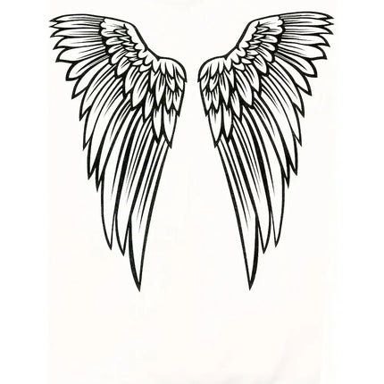 2025 New Arrival Wings Print Back Hoodies Casual Drawstring Sweatshirt Harajuku Aldult Teen Unisex Hoodie Clothing