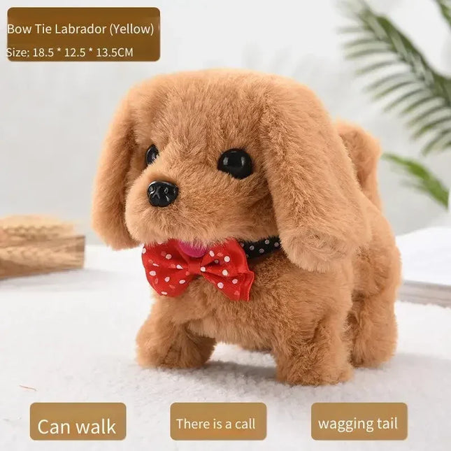 Electric Walking Dog Plush Toy Simulated Puppy Electronic Pet Children Interactive Toy Stalls Prop Home Decoration Ornament Gift