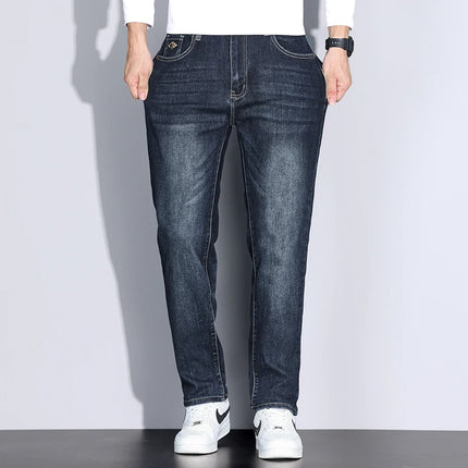 Big Tall Clothes Men's Jeans Extral Long Leg Length Straight Denim Pant Male Lengthened Trouser Slim Thin 190cm 200 Cm 120cm 110