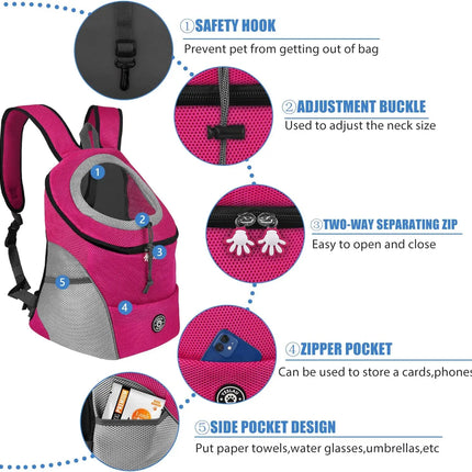 Dog Carrier Bag Pet Dog Transport Backpack For Small Dogs Travel Breathable Dog Carrier Puppy Carrier Pets Carrying Supplies