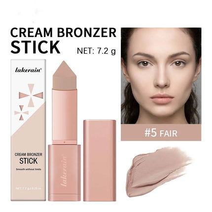 Triangle Bronze Contour Stick Face Sculpting Concealer Cream Cover Dark Circle Hydrating Long Lasting Anti-oxidant Facial Makeup