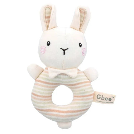 Organic cotton baby hand crank, newborn soothing doll, 0-1 year old baby toy hand bell
