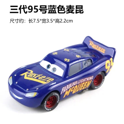 All Style Pixar Cars Metal Diecast Cars Model Lightning McQueen Alloy Car Number 4.19.28.36.51 101 Racing Series Toy
