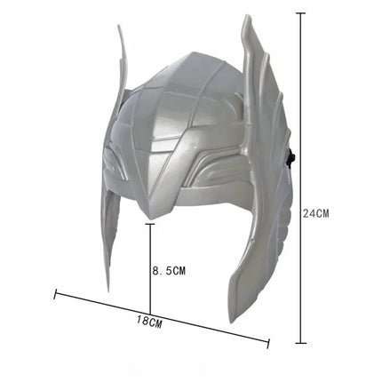 Movie The Avengers Alliance LED Glowing And Sounding Thor's Hammer Light Mask Thor Action Figures Cosplay Kids Halloween Gift
