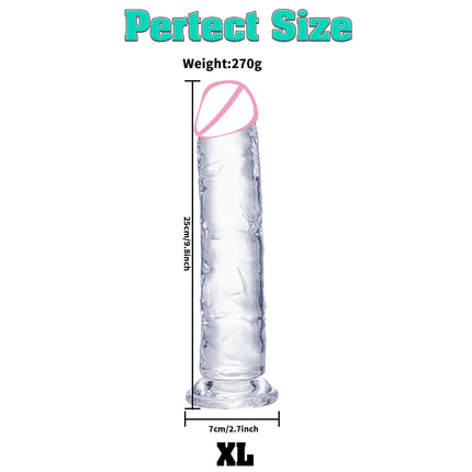 Realistic Dildo Adult Toys Transparent Dildo Suction Cup Jelly Women Erotic Sex Toys Soft Clitori Vaginal Masturbators Penis