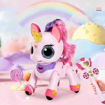 New Intelligent Remote Control Machine Pony Unicorn - Electronic Pet with Magic Wand, Girl's Birthday Gift & Children's Toy