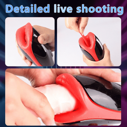 Automatic Male Masturbator for Men Licking Vibrators Penis Massager Vagina Adult Endurance Trainer Sex Toys for Men Adult