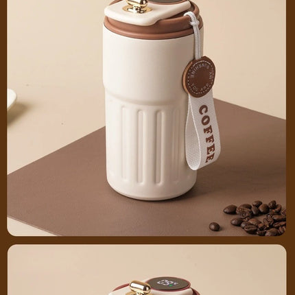 Smart Temp Display Stainless Steel Tumbler Mug Vacuum Insulated Coffee Cup Travel Thermos Cups Thermal Hot Water Bottle for Tea