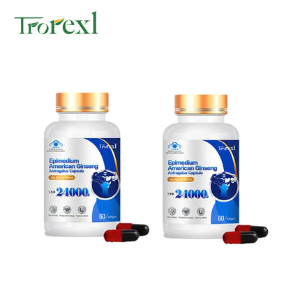 Epimedium Capsules | Ginseng & Astragalus | Natural Enlargement Pills for Increase Size & Stamina