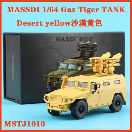 MASSDI Alloy 1/64 Scale SCN1106  SCN1110 Tow Truck/Hummer H1 M1151/Gaz Tiger TANK Alloy Car Model Holiday Gifts Toys
