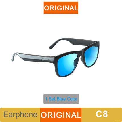 New OVO-1 Earphones Smart Wireless Bluetooth 6.0 Sunglasses Headphone Sports Music Glasses Earbuds HD Mic Headset Long Standby