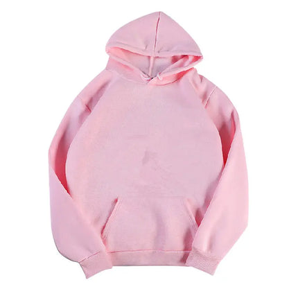 Men's New Solid Loose Street Casual Hooded Long Sleeve Simplicity Fashion Pullovers Top Korean Trend Men Clothes Spring Autumn