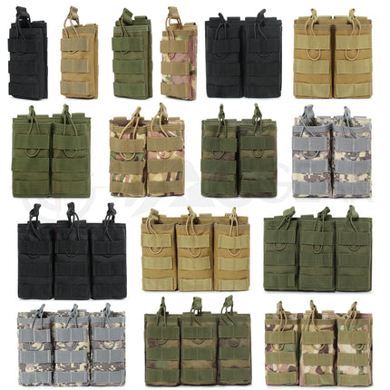 1000D Nylon Magazine Pouch MOLLE - Triple Double Single AR15 AK / 1000D Nylon Magazine Pouch MOLLE - Triple Double Single AR15 AK