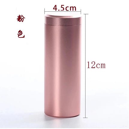 Slim Cigarette Aluminum Cigarette Box Sealed Waterproof Male And Female Portable Cylindrical Cigarette Case Cans 118mm*45mm