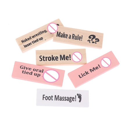 48Pcs Sex Block Tumbling Tower Stacking Games Game For Adults Sex Toys Valentine Wooden Block For Couples Erotica Party Block