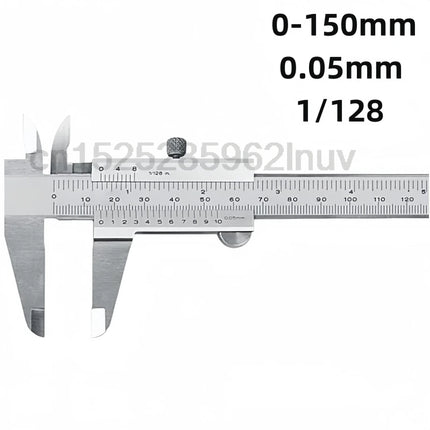 CNC Calipers Vernier Caliper 6" 0-150mm 0.05mm Precision 200mm 300mm Measuring Stainless Steel 530-104 Scale Caliper 1/128in