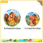 10pcs 7inch plates