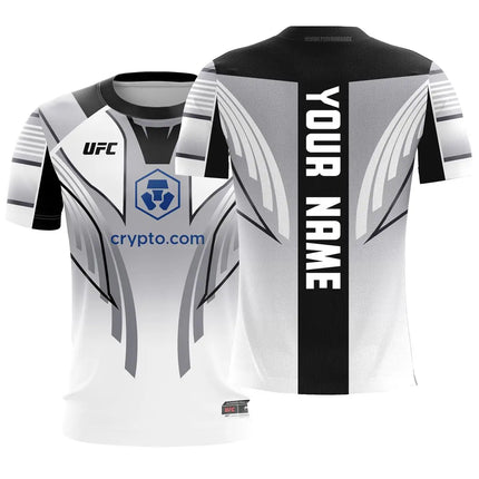2026 New Customized Name UFC Boxing New Hot Selling Fans T-shirt Extreme Sports Round Neck Short Sleeve Casual Fashion Top
