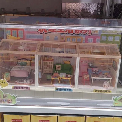 New arrival DWZ05 Fun Life Series Toys  Assembled Plastic Building Block DIY Miniature House