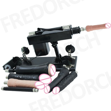 FREDORCH Sex Machine for Woman Adjustable Masturbating Pumping with 3XLR Accessories Sex Gun Love Machine for Men Adult Toys
