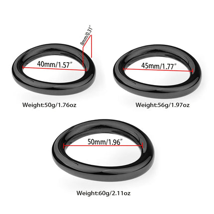 Metal Penis Ring Sex Toys For Men Sexual Penis Lock Delay Ejaculation Cock Ring Stretcher Erection Adults 18 Penician Rings